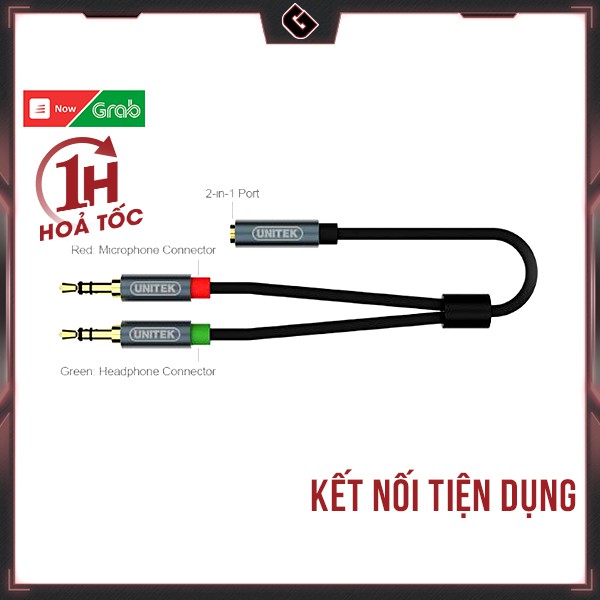 Jack Chuyển Tai Nghe 3.5mm Unitek - Hàng Chính Hãng