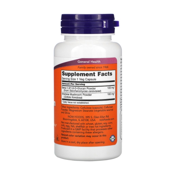 BETA 1.3/1.6 | Now Beta - 1.3/1.6-D-Glucan-100MG  | Hỗ Trợ Tăng Khả Năng Miễn Dịch Chống Ung Thư - Chính Hãng