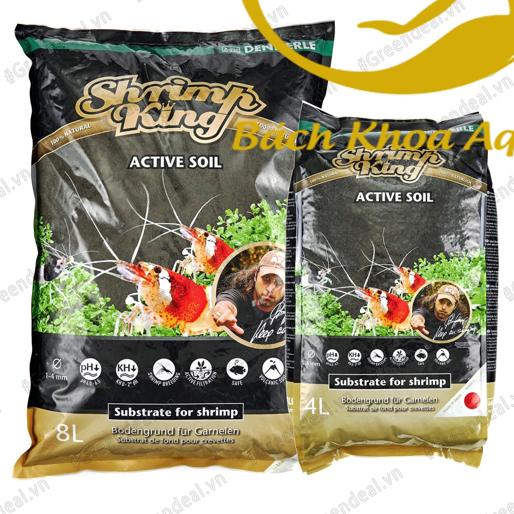 Phân nền chuyên tép Dennerle ShrimpKing Active Soil