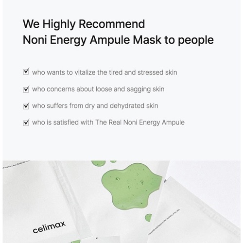 CELIMAX The Real Noni Energy Ampoule Mask 25ml * 5ea