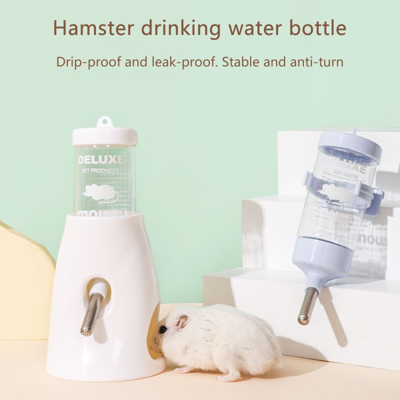 Bình Đựng Nước Cho Chuột Hamster Kèm Giá Đỡ Nhựa Tiện Dụng