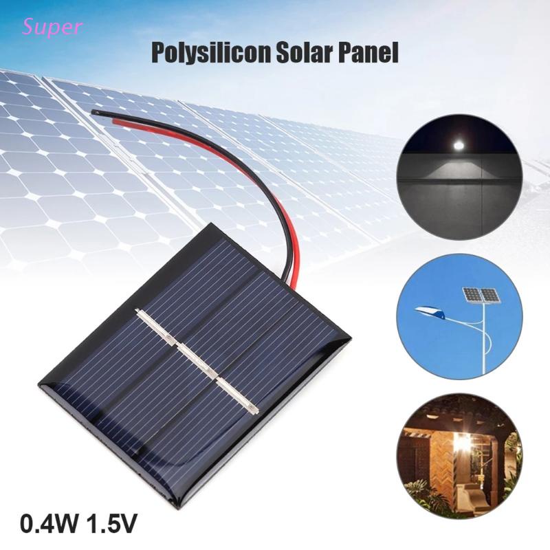 Bảng Sạc Pin Năng Lượng Mặt Trời 0.4W Dành Cho Đèn Giao Thông Khẩn Cấp Tiện Dụng