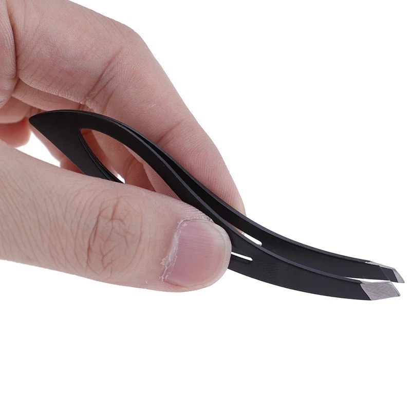 [Hàng mới về] Nhíp tỉa lông mày bằng thép không gỉ màu đen