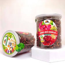 Hộp Nho Đỏ Nguyên Cuống 265g thành phần từ 100% nho khô đỏ không thêm đường, vị ngọt hoàn toàn tự nhiên