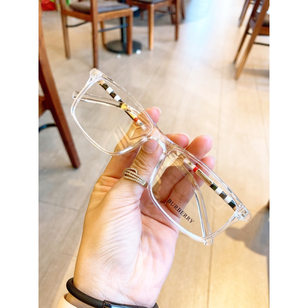 Gọng kính cận vuông A1011 kèm sẳn tròng 0 độ chống ánh sáng xanh phù hợp mặt tròn, bầu phù hợp mang đi học đi làm | BigBuy360 - bigbuy360.vn