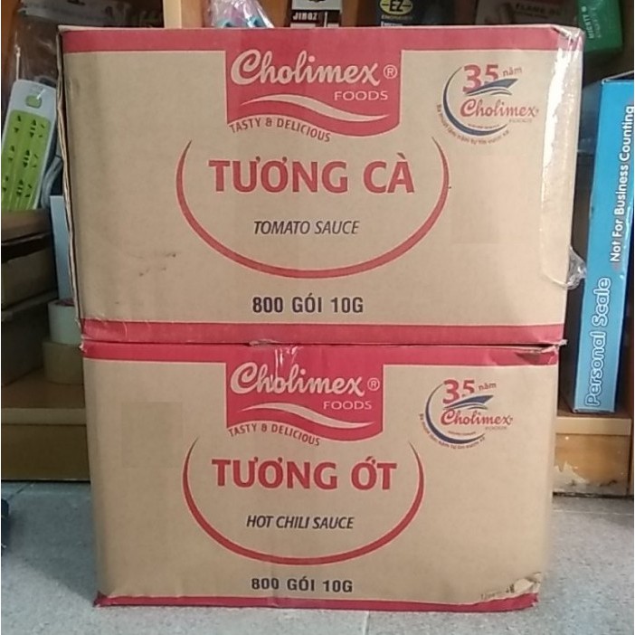 100 gói tương cà tương ớt Cholimex gói nhỏ 10g