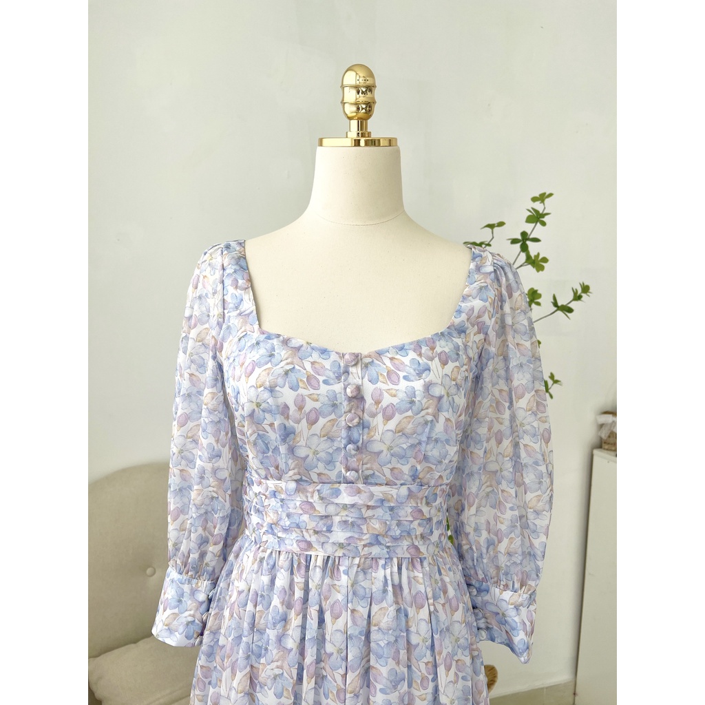TIELA Đầm váy hoa tay dài - Mimosa Dress