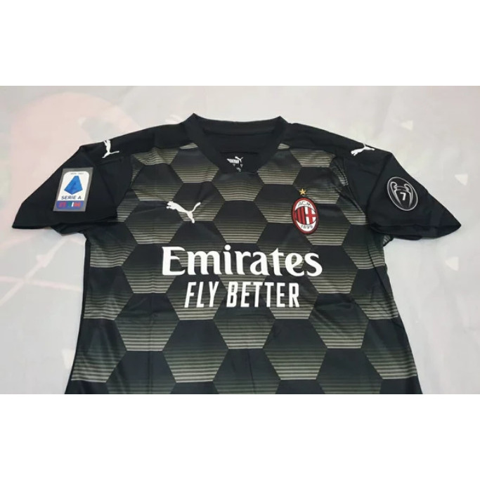 Áo Thun Jersey Bóng Đá Ac Milan Gk A 2020 / 2021 Chất Lượng Cao