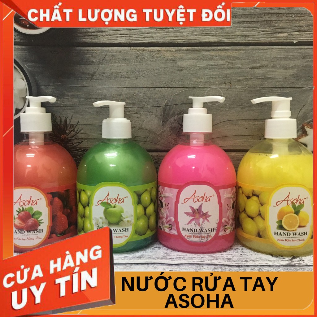 Nước rửa tay CAO CẤP Ashoha 500ml các vị HÀNG VIỆT