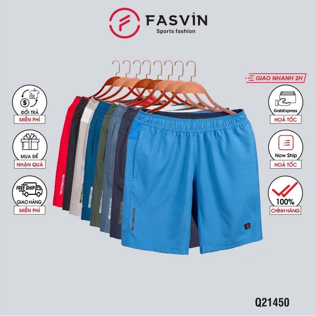 Quần đùi nam mặc nhà Fasvin Q21450.1.HN vải gió chun mềm mát co giãn thoải mái.