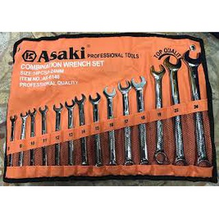 Bộ cờ lê 12 món Asaki AK6139 chính hãng