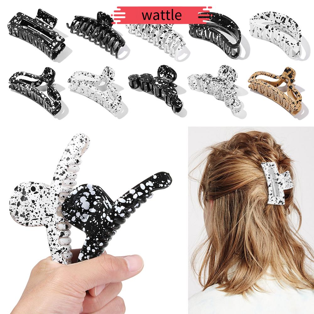 WATTLE Women Girls Hair Clips Elegant Hair Claws Jaw Grip Portable Strong Hold Hairpins Stylish Non Slip Styling Accessories