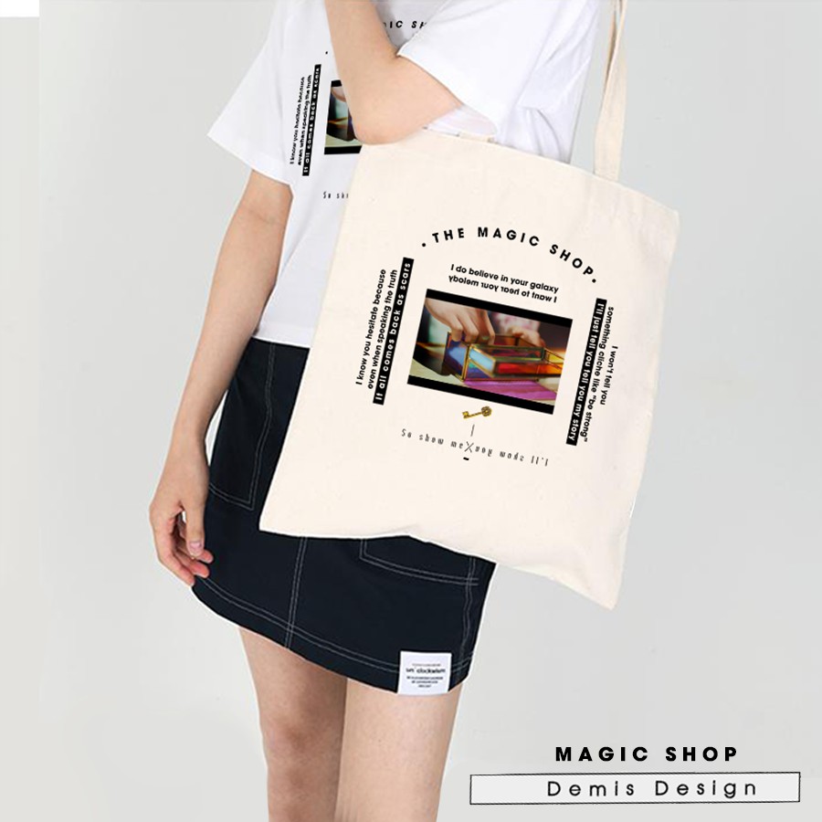 TÚI TOTE BTS - MAGIC SHOP - DEMIS DESIGN