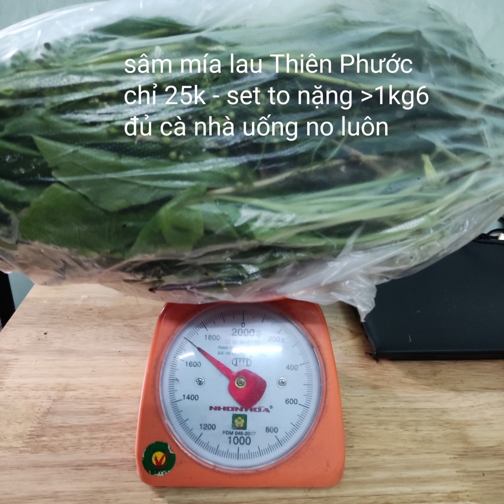 Sâm mía lau tươi Thiên Phước - set nguyên liệu nấu 7 - 8 lít nước sâm - giao hoả tốc HCM