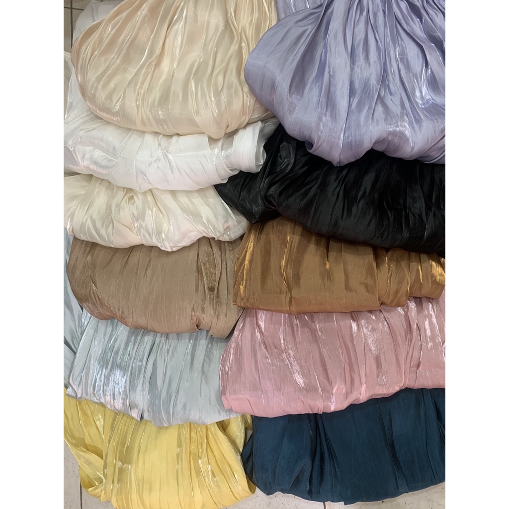 Chân váy tơ sống eo chun co dãn