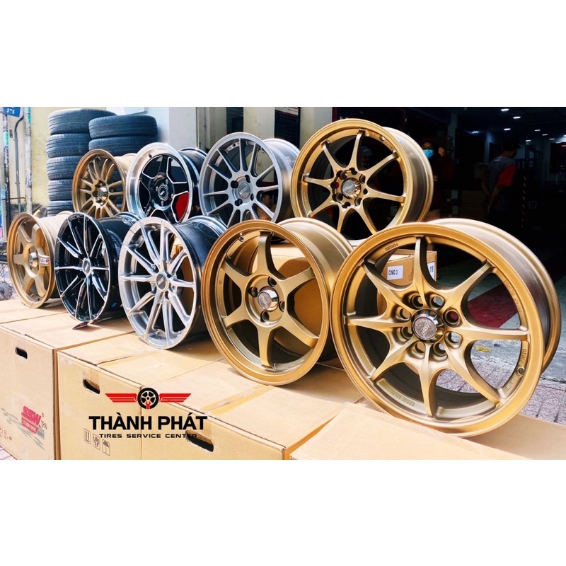 Mâm/Lazang độ đẹp 15inch cho Vios/Kia Morning/Attrage/Fadil