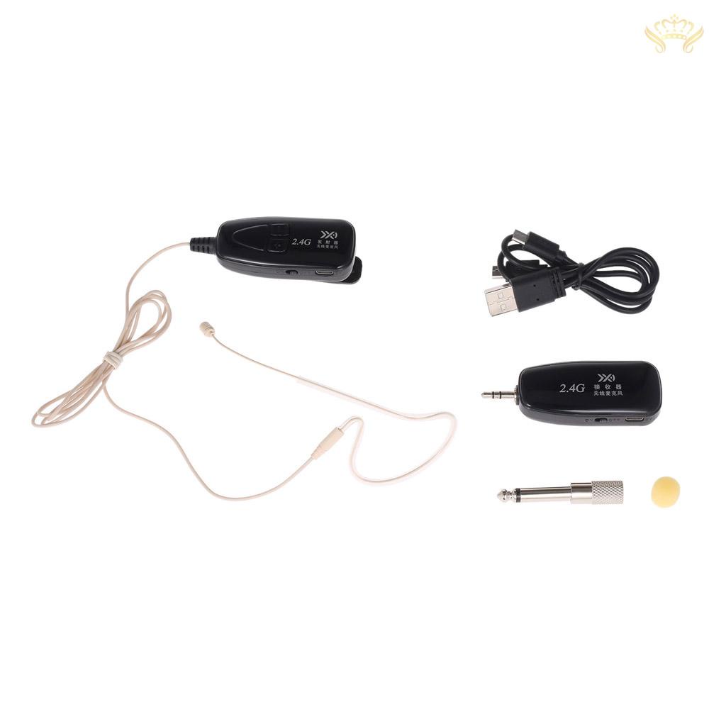 Bộ Micro Không Dây 2.4G Có Móc Kẹp Màu Sắc Thu Phát Tín Hiệu Cho Loa Khuếch Đại Âm Thanh