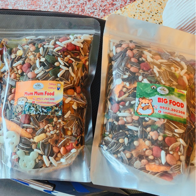 Thức ăn trộn ngon cho Hamster (Mum food 500g; Big food 400g)