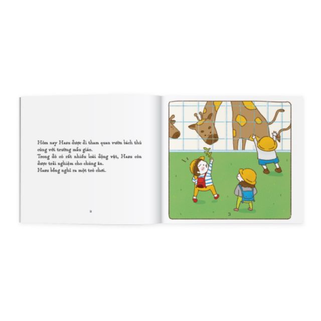 Sách Ehon - Những câu chuyện kì lạ của Hasu ( bộ 4 cuốn ) - Ehon cho bé 3 - 6 tuổi