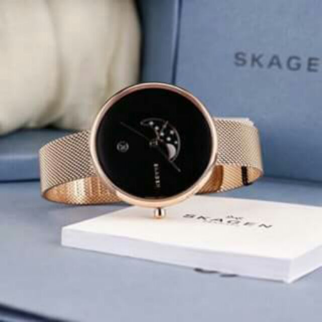 Đồng hồ nữ Skagen chính hãng size 34mm dây kim loại