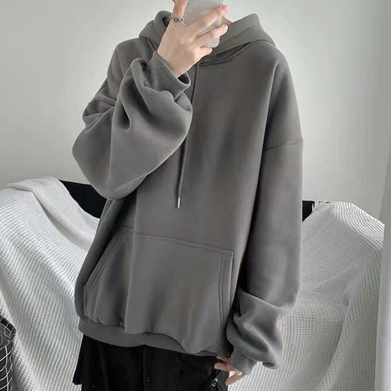 ÁO HOODIE NỈ BÔNG XÁM (Kèm Ảnh thật)