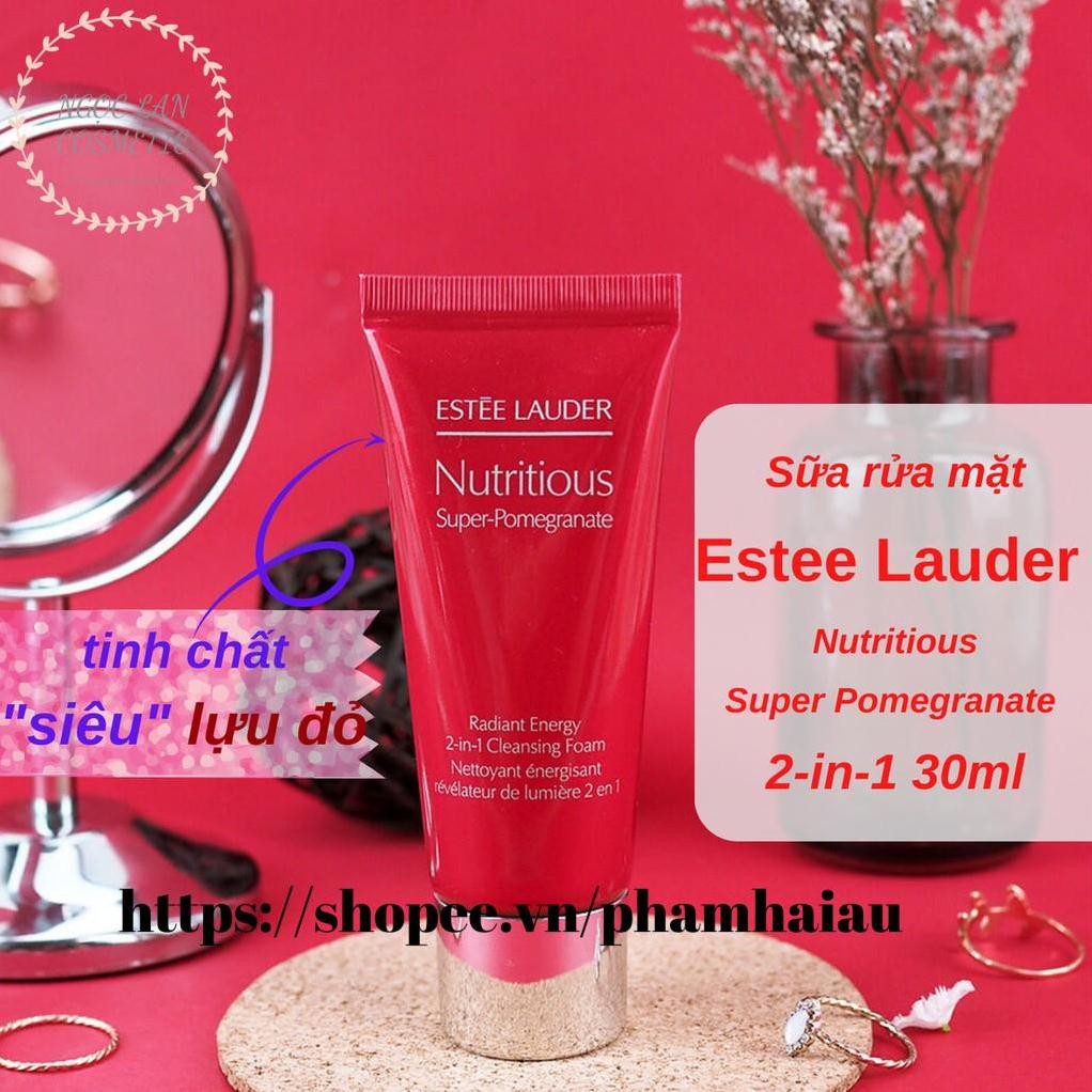 Sữa rửa mặt dưỡng da Estee Lauder Nutritious Super Pomegranate- Radiant Energy 2-in-1 Cleansing Foam 30ml