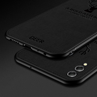 For Huawei Honor 8X Max Case Cloth Distressed Elk pattern Hard Back Cover Cases