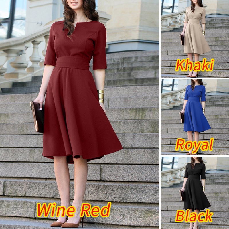 Đầm midi ZANZEA tay ngắn cổ chữ V dáng rộng có dây thắt lưng thời trang dành cho nữ