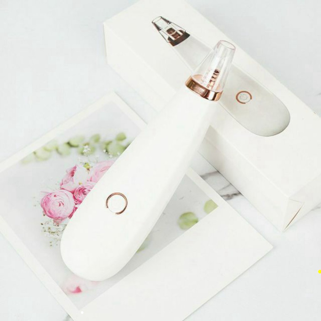 Máy hút mụn đầu đen cầm tay mini giá rẻ, máy blackhead hút mụn cám, bã nhờn có 3 đầu đa năng spa | BigBuy360 - bigbuy360.vn