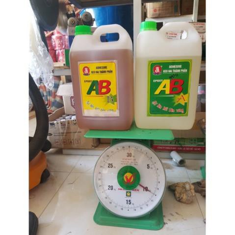 Bộ keo AB EBOXI đa năng chuyên hàn gắn GỖ, kim loại, đá, sành sứ- 1 bộ 400g