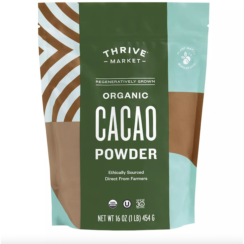 BỘT CACAO HỮU CƠ Thrive Market, Regeneratively Grown Organic Cacao Powder, 454g