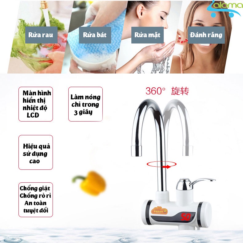 Máy làm nóng nước trực tiếp tại vòi QWater RX-001 (gắn bồn)