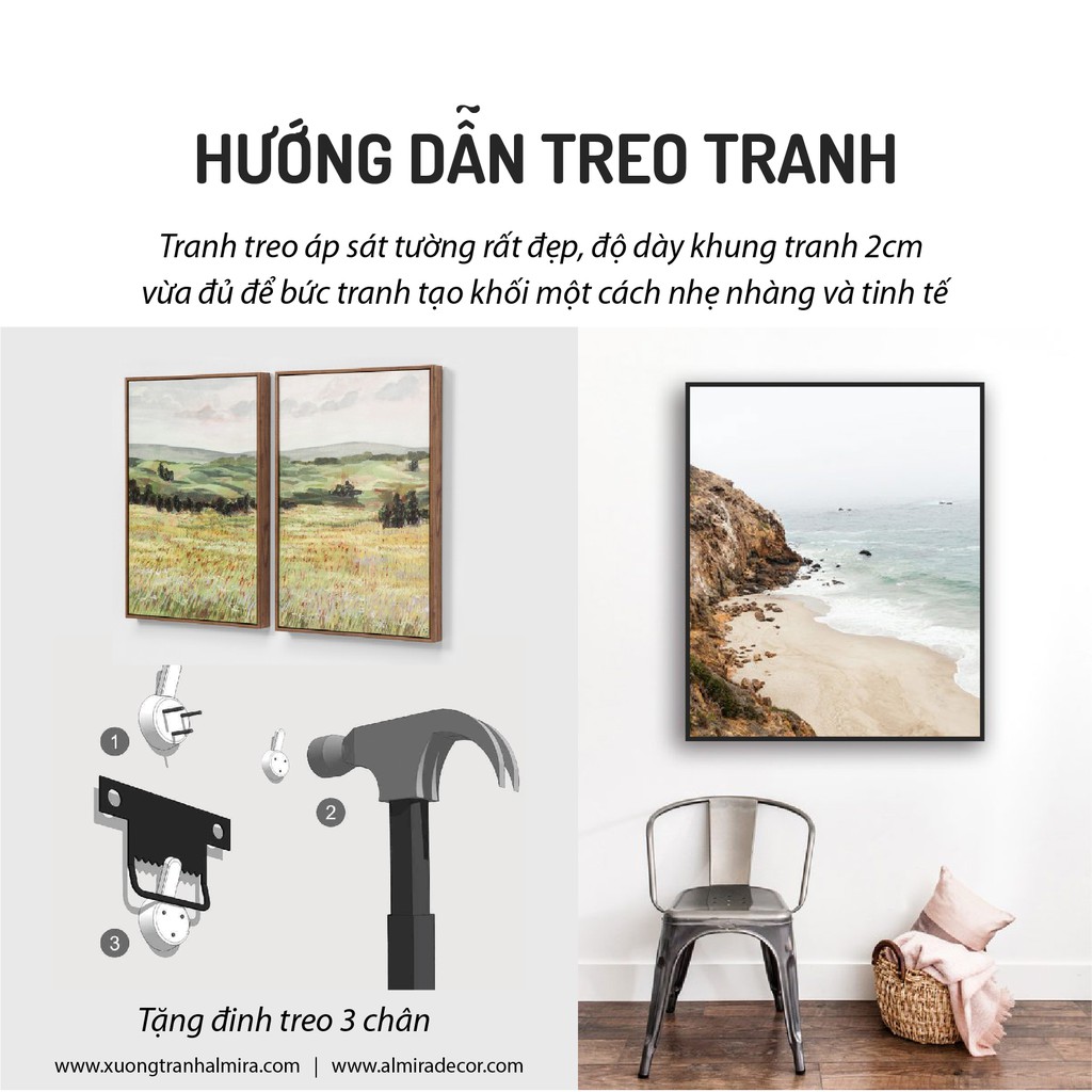 🎄 Tranh cây hoa tối giản treo nội thất giá bán buôn tại xưởng tặng đinh treo 3 chân[H023]