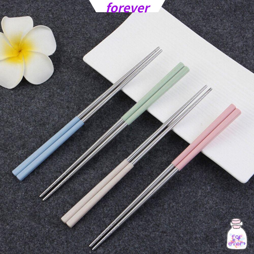 Đũa Ăn Bằng Thép Không Gỉ Nhiều Màu Sắc Có Thể Tái Sử Dụng