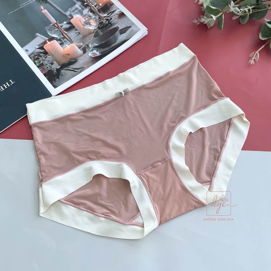 Quần lót nữ thun lạnh chất mát , quần lót lụa điều hoà cạp cao form vừa 50 -58 kg 33320