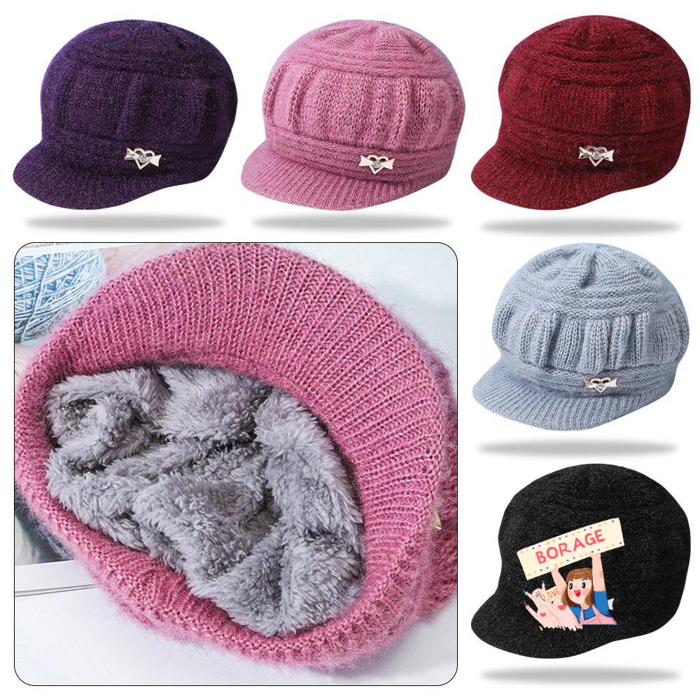 Mũ Beanie Dệt Kim Màu Trơn Dễ Thương 5 Màu Lựa Chọn Cho Nam Và Nữ