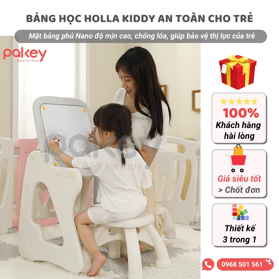 [Tặng kèm bút] Bảng học cho bé 3in1, làm bảng học, bàn học và bàn vui chơi cho bé cao cấp