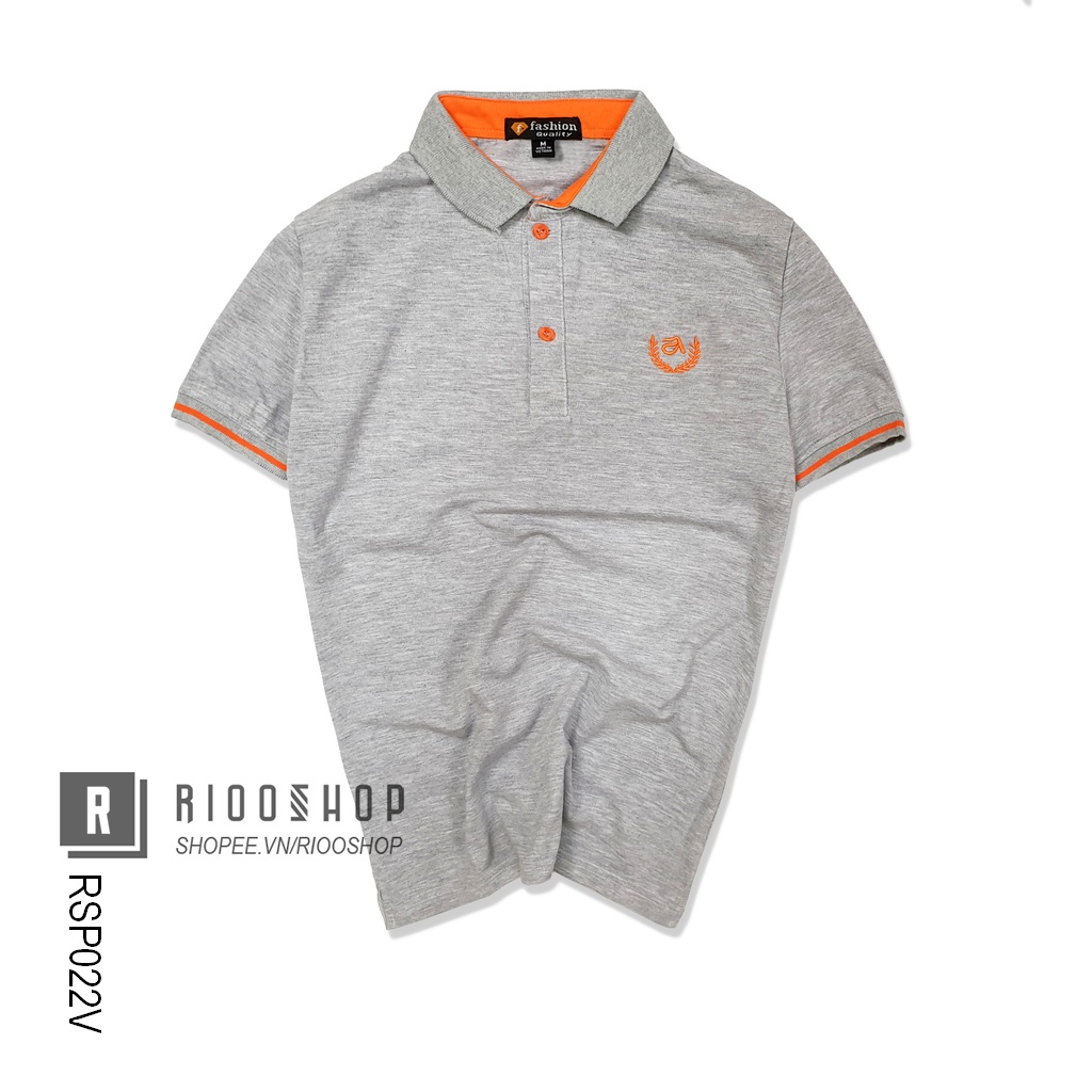 Áo thun nam tay ngắn có cổ đơn giản RSP022V - áo polo nam đẹp Riooshop | BigBuy360 - bigbuy360.vn