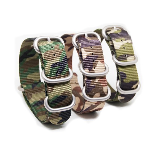 Bộ 3 Dây nato camo quân đội Size 18-20-22mm - Tiktakus( màu sắc ngẫu nhiên)