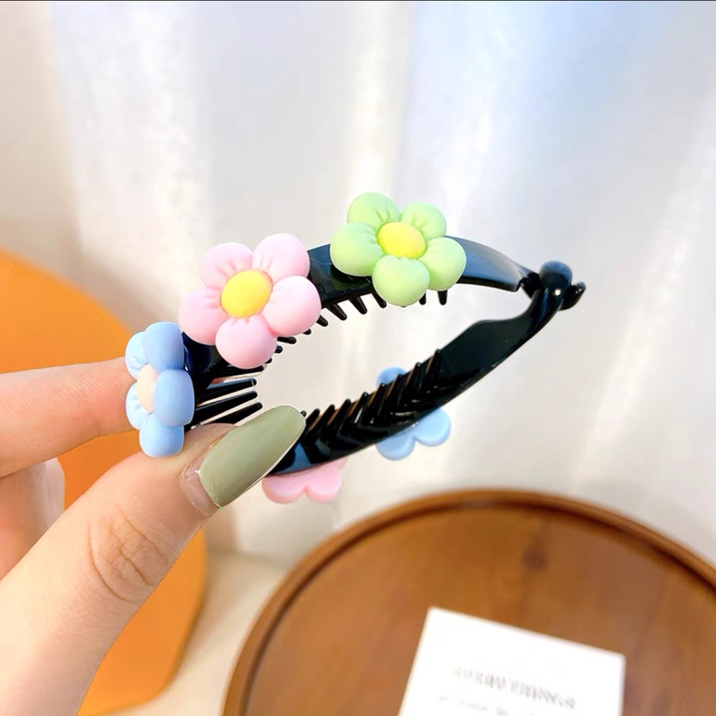 Kẹp Tóc Càng Cua Cỡ Lớn In Họa Tiết Hoạt Hình Dễ Thương Cho Bé Gái