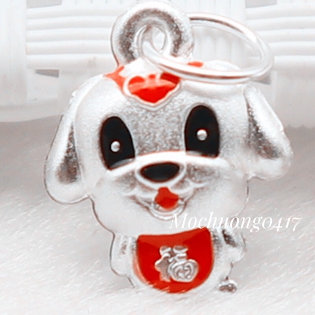 [GIÁ BUÔN] Charm bạc Tuất tài lộc - Hàng bạc loại 1 siêu đẹp PH510