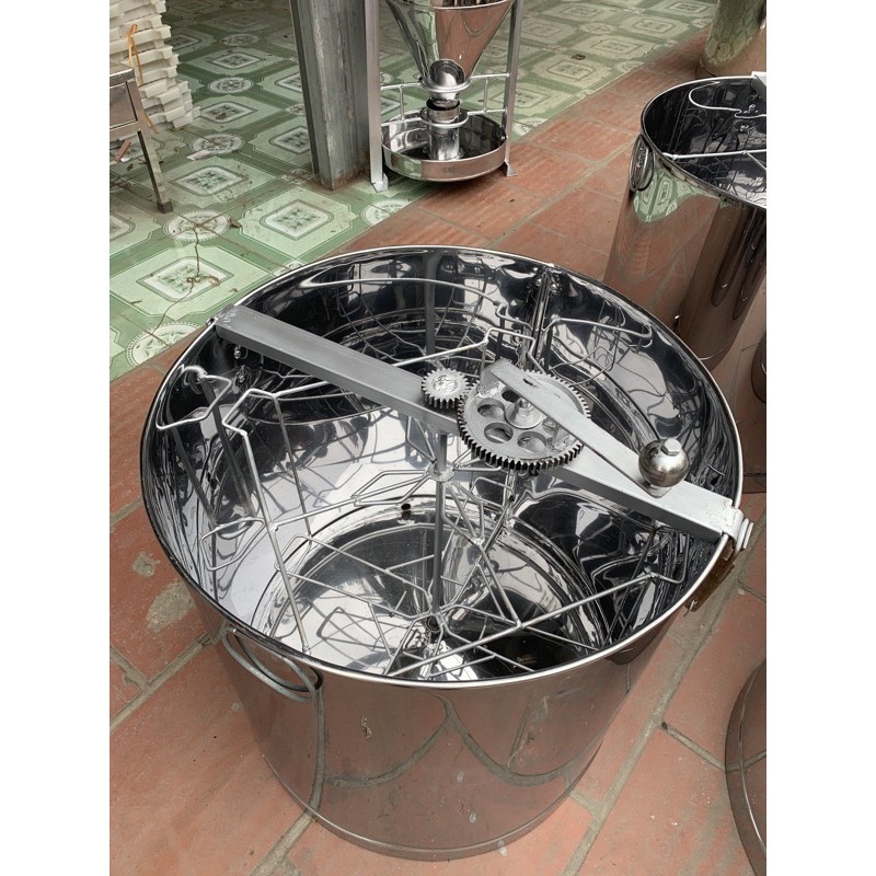 Thùng quay ong 4 cầu inox