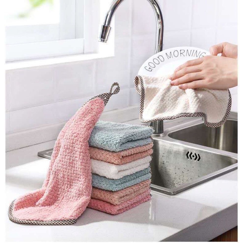 Khăn lau tay nhà bếp hình vuông 25cm x 25cm