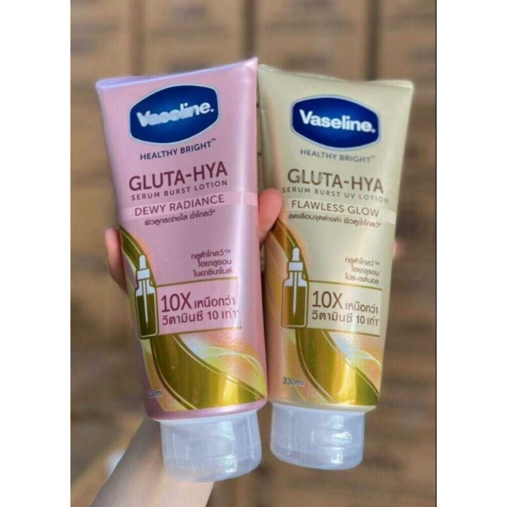 [Chính hãng]  Dưỡng Thể Vaseline Healthy Bright Gluta HYA Serum 10X Thái Lan