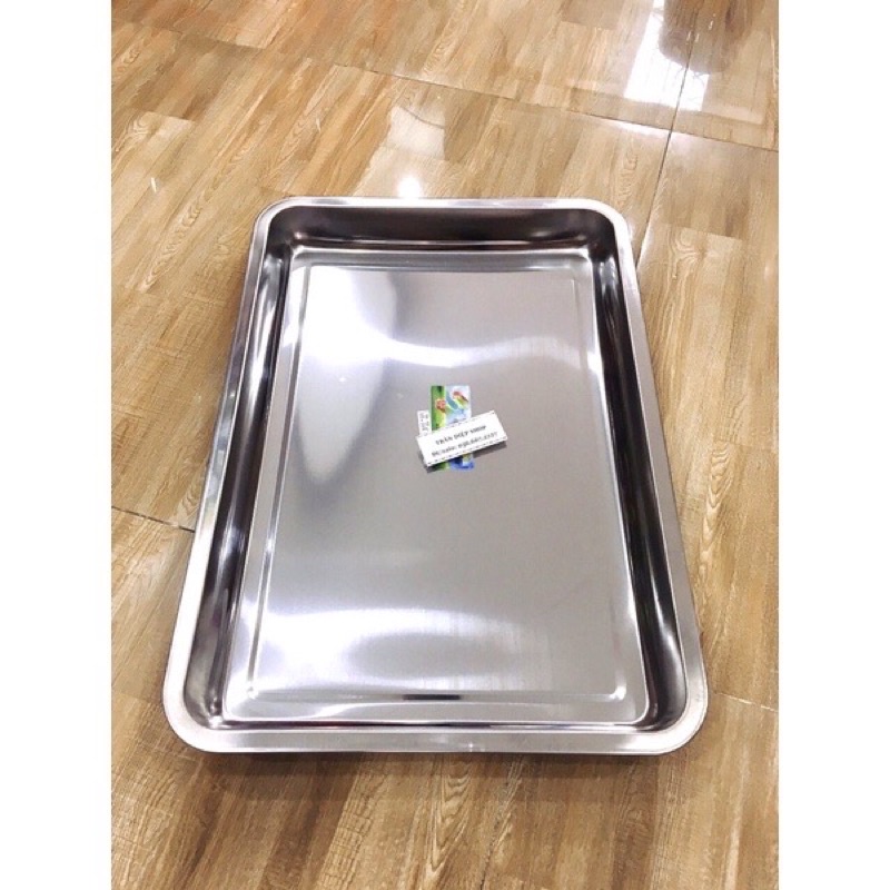 Mâm inox size 30*40 sâu lồng-cạn lồng