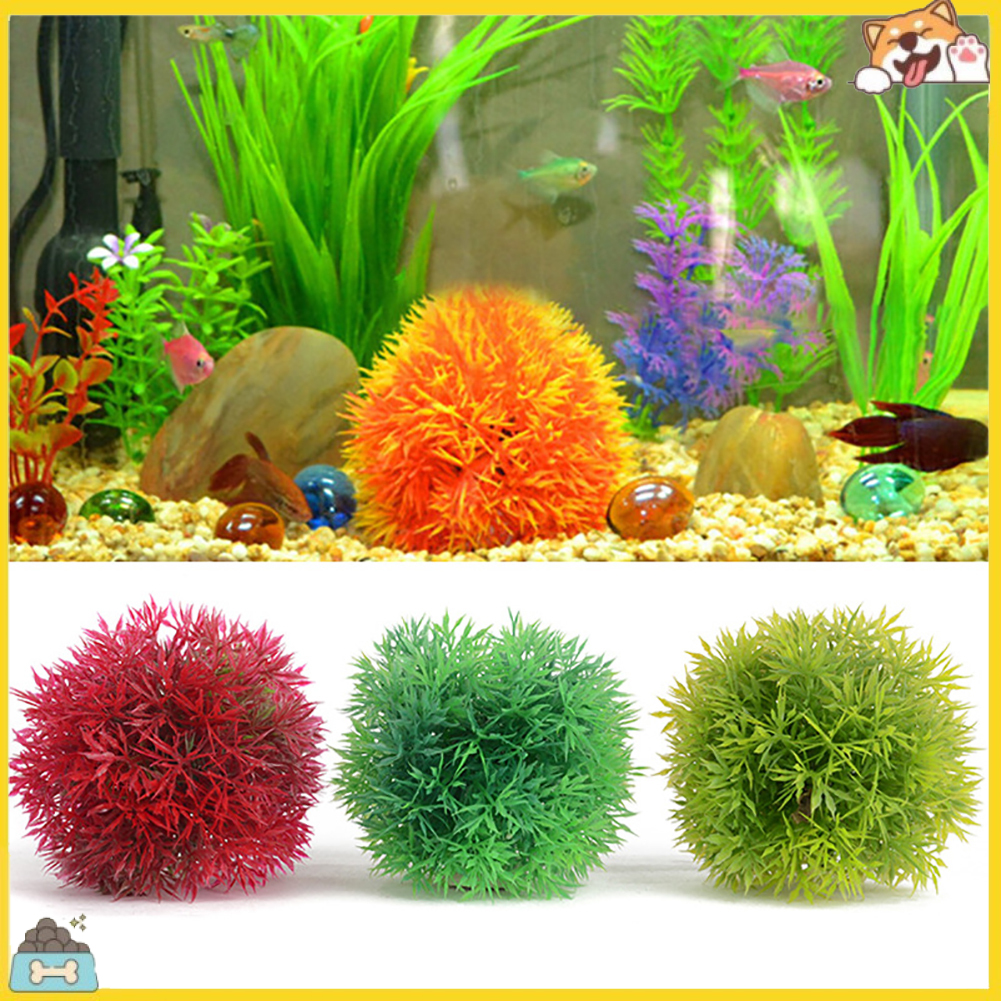 Bóng rêu giả bằng nhựa trang trí bể cá nhiều thiết kế tùy chọn