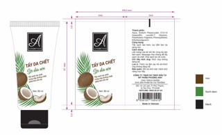 Tẩy da chết sợi dừa non cho face