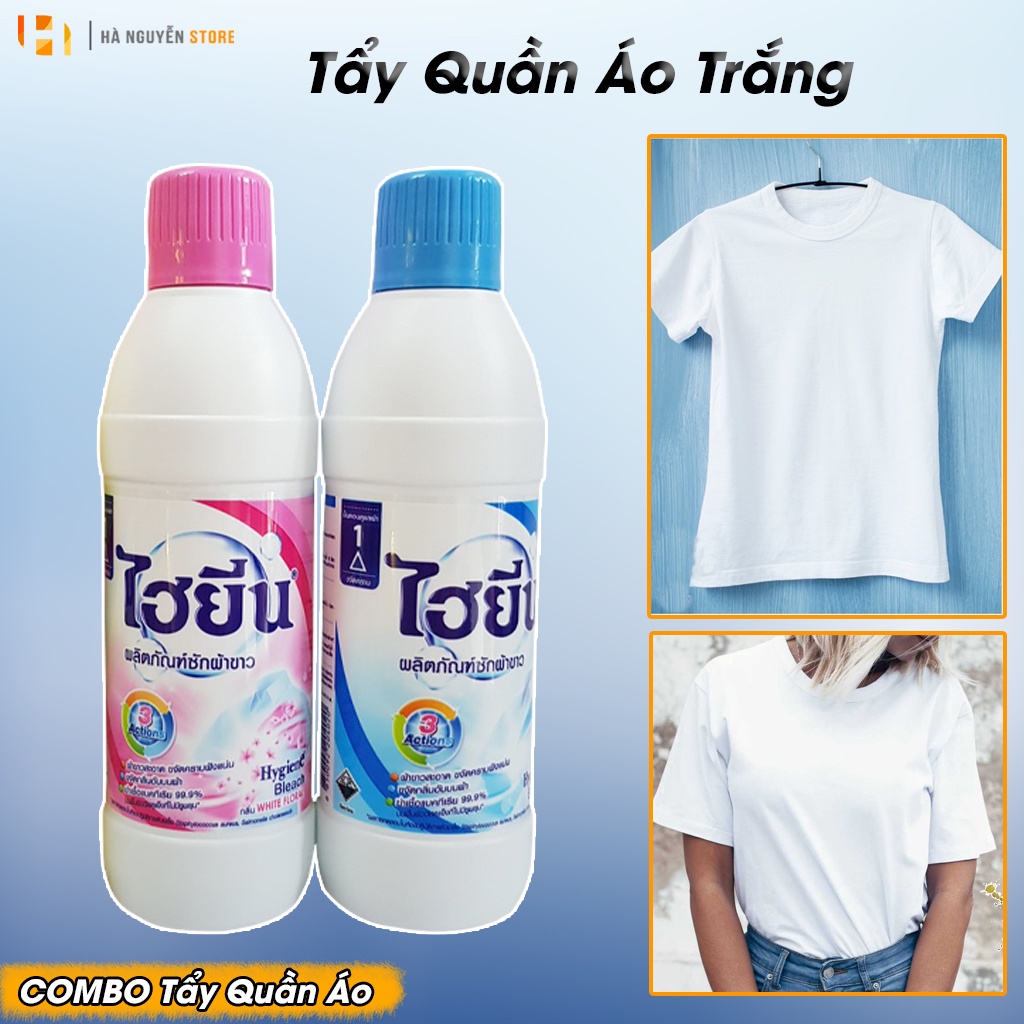 Nước Tẩy Quần Áo Trắng Và Màu Hygiene 250ml Thái Lan Cao Cấp