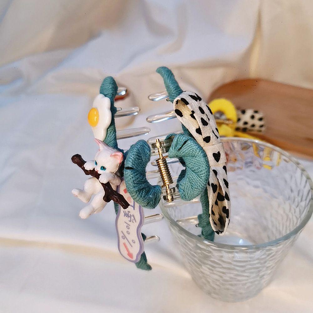 Kẹp Tóc Càng Cua Lớn In Họa Tiết Hoạt Hình Phong Cách Vintage Hàn Quốc Cho Nữ