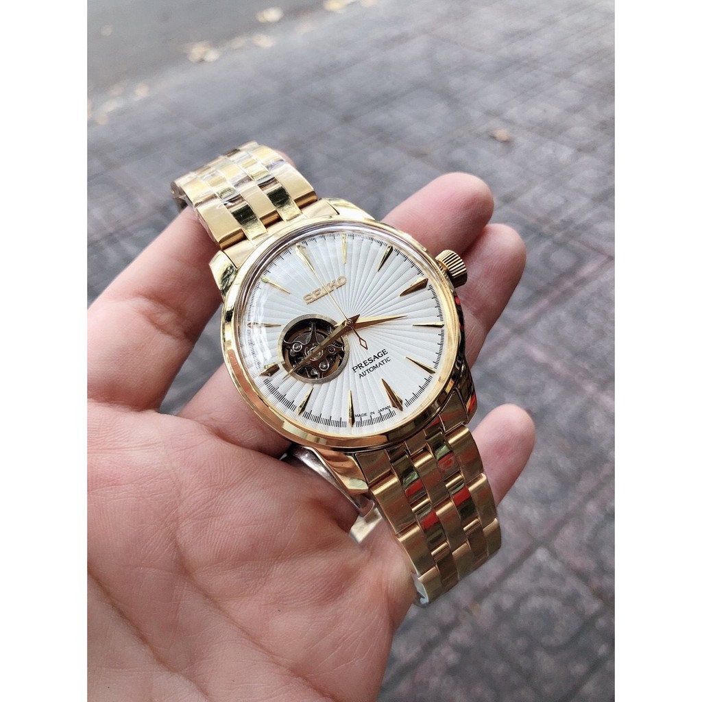 Đồng hồ Seiko Presage Automatic Hở Tim Cho Nam Size 41mm